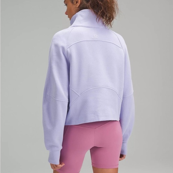 Lululemon Scuba Oversized Funnel Neck Half Zip Lilac Smoke XS/S - Picture 9 of 10